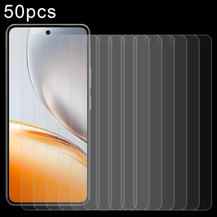 50pcs 0.26mm 9H 2.5D Tempered Glass Film