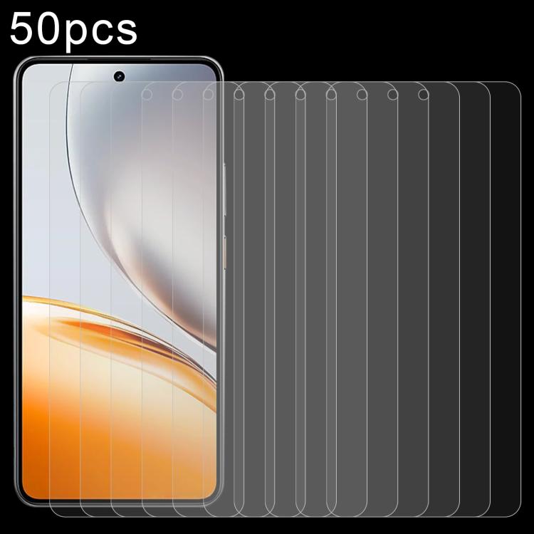 50pcs 0.26mm 9H 2.5D Tempered Glass Film