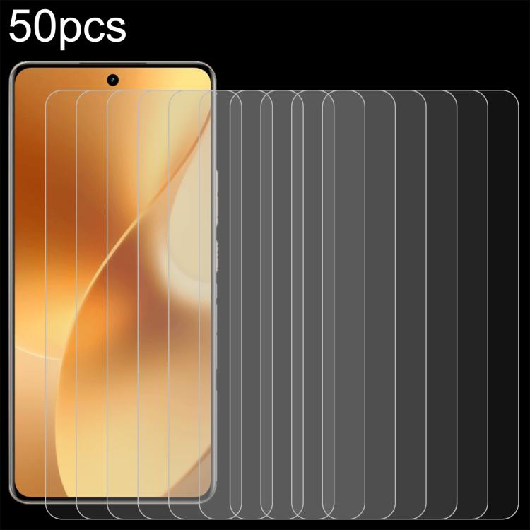 50pcs 0.26mm 9H 2.5D Tempered Glass Film