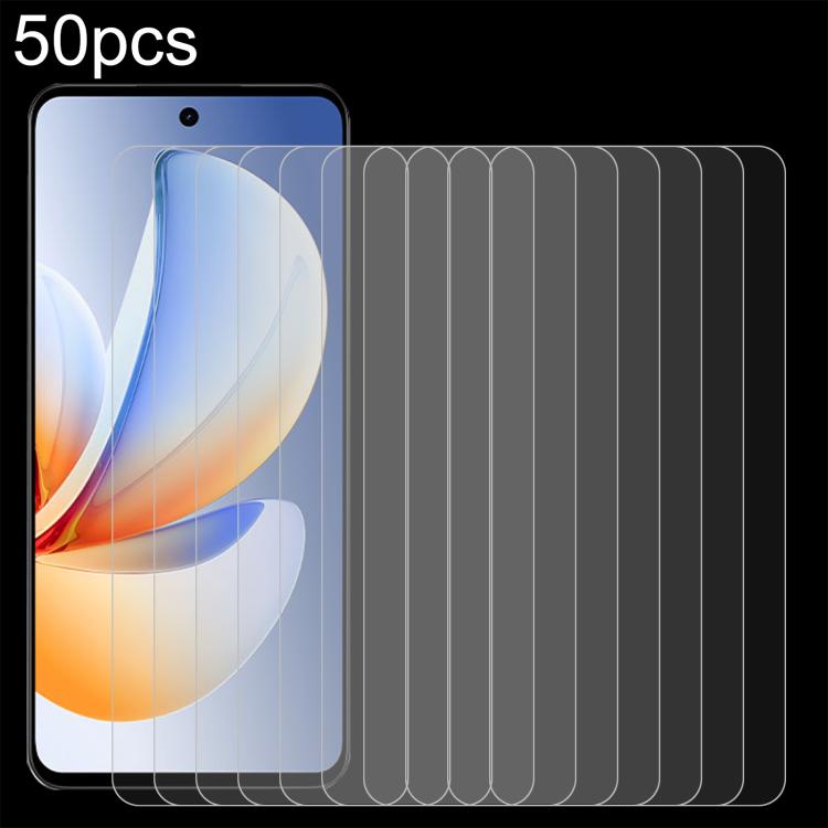 50pcs 0.26mm 9H 2.5D Tempered Glass Film
