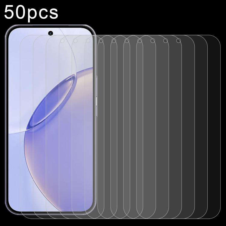 50pcs 0.26mm 9H 2.5D Tempered Glass Film
