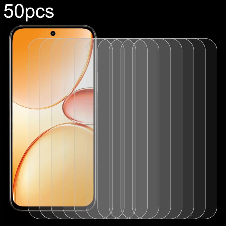50pcs 0.26mm 9H 2.5D Tempered Glass Film