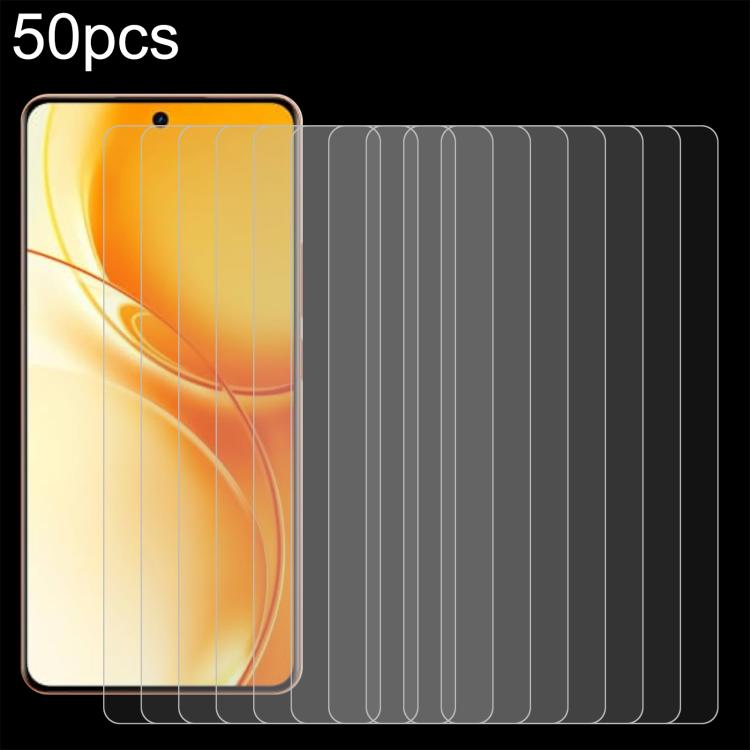 50pcs 0.26mm 9H 2.5D Tempered Glass Film