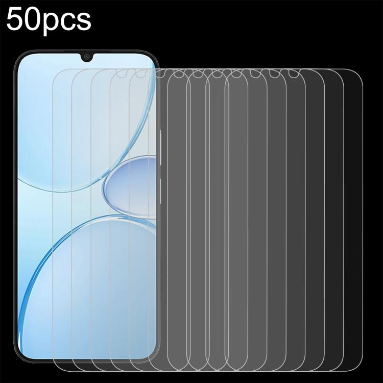 50pcs 0.26mm 9H 2.5D Tempered Glass Film