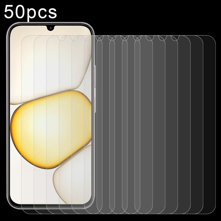 50pcs 0.26mm 9H 2.5D Tempered Glass Film