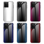 Texture Gradient Glass TPU Phone Case
