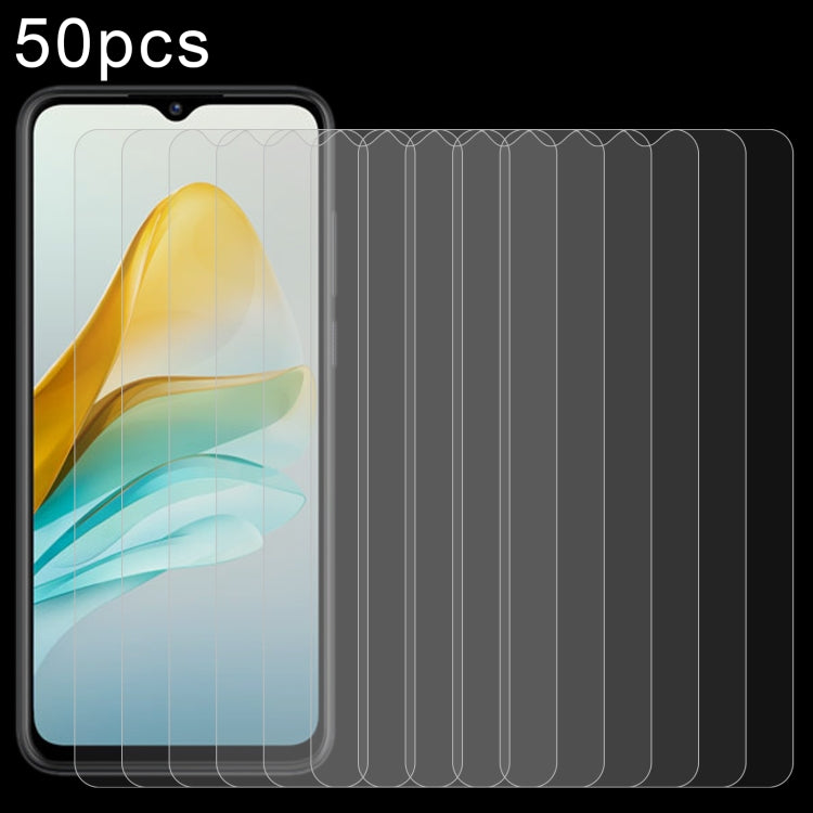 50pcs 0.26mm 9H 2.5D Tempered Glass Film