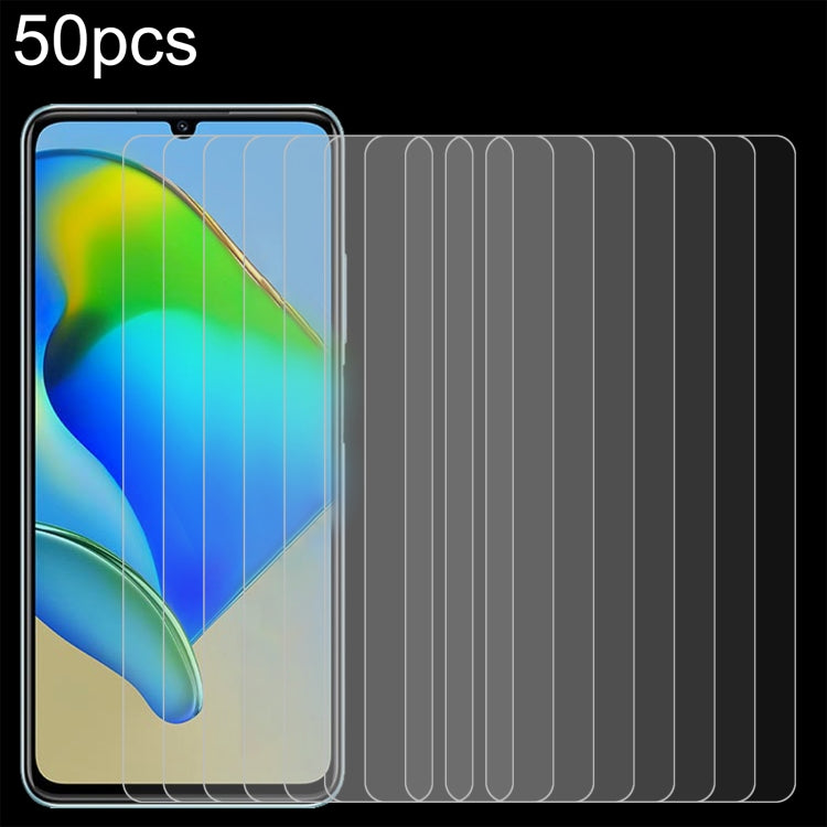 50pcs 0.26mm 9H 2.5D Tempered Glass Film