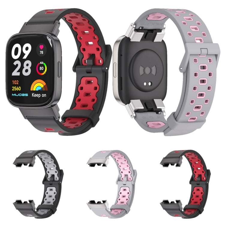 Mijobs Square Hole Breathable TPU Watch Band