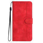 Heart Pattern Skin Feel Leather Phone Case
