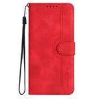 Heart Pattern Skin Feel Leather Phone Case