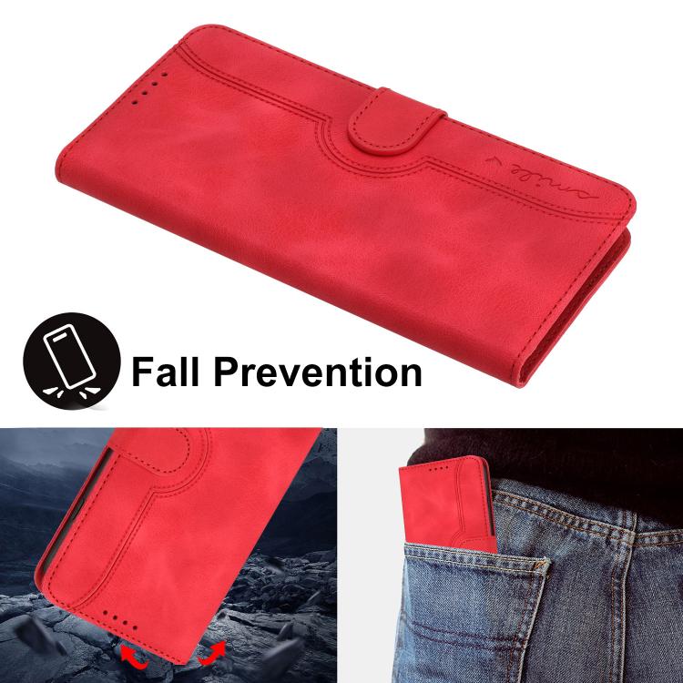 Heart Pattern Skin Feel Leather Phone Case