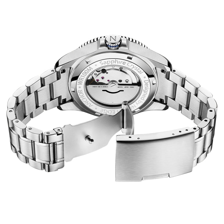NORTH EDGE ANCHOR Men Outdoor 100m Waterproof Mechanical Watch