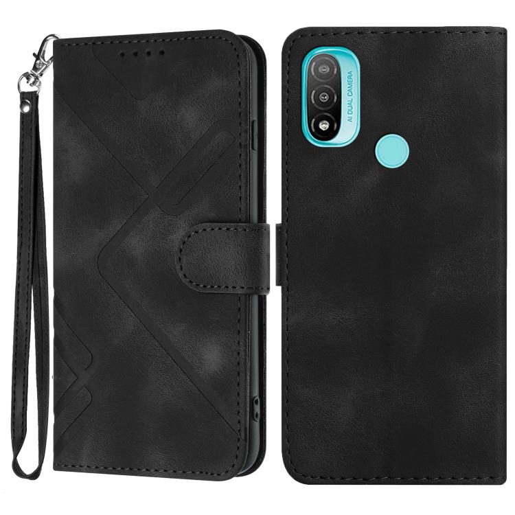 Line Pattern Skin Feel Leather Phone Case — view 56