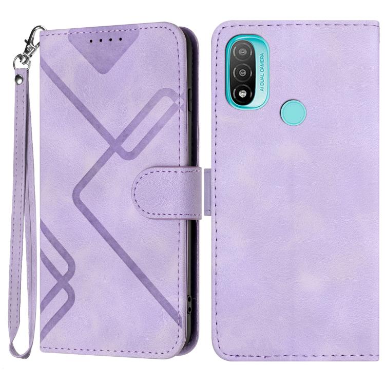 Line Pattern Skin Feel Leather Phone Case — view 58