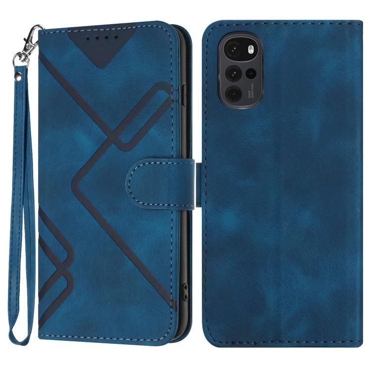 Line Pattern Skin Feel Leather Phone Case — view 49