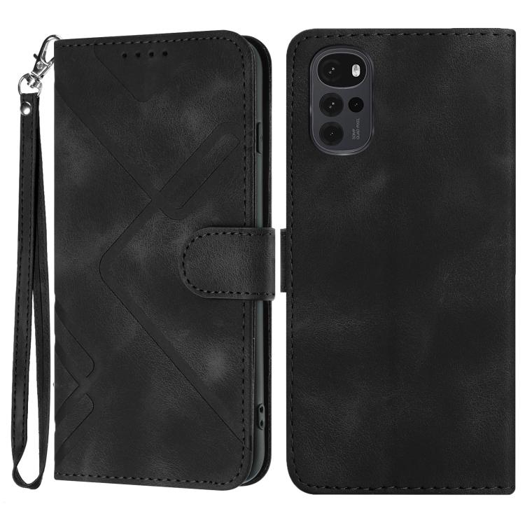 Line Pattern Skin Feel Leather Phone Case — view 50