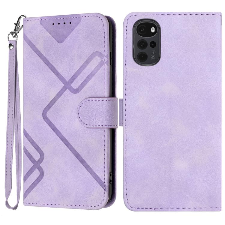 Line Pattern Skin Feel Leather Phone Case — view 52