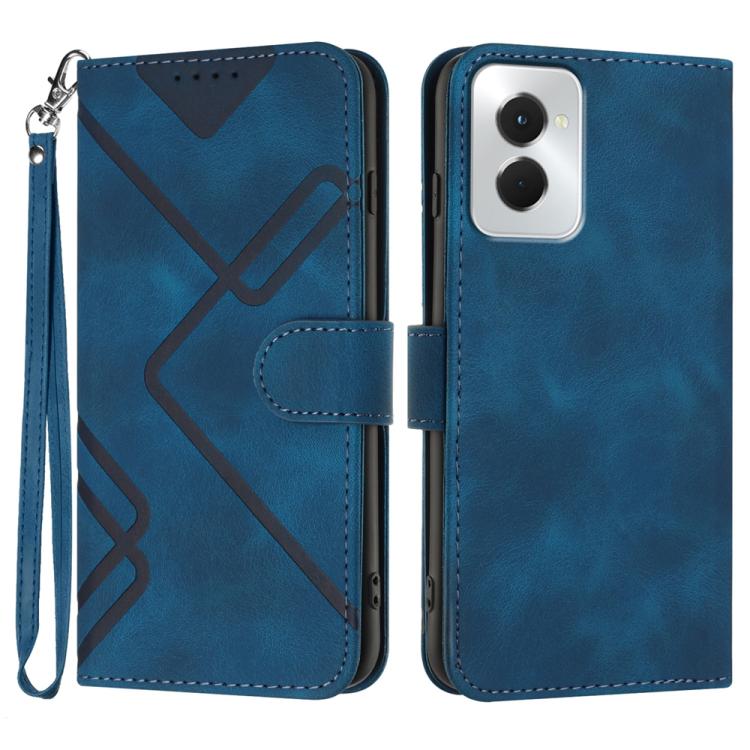 Line Pattern Skin Feel Leather Phone Case — view 61