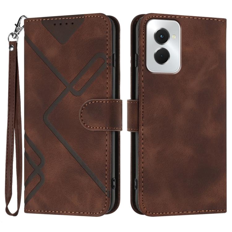Line Pattern Skin Feel Leather Phone Case — view 63
