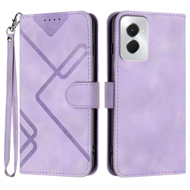 Line Pattern Skin Feel Leather Phone Case — view 64