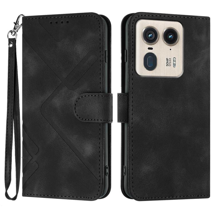 Line Pattern Skin Feel Leather Phone Case — view 38