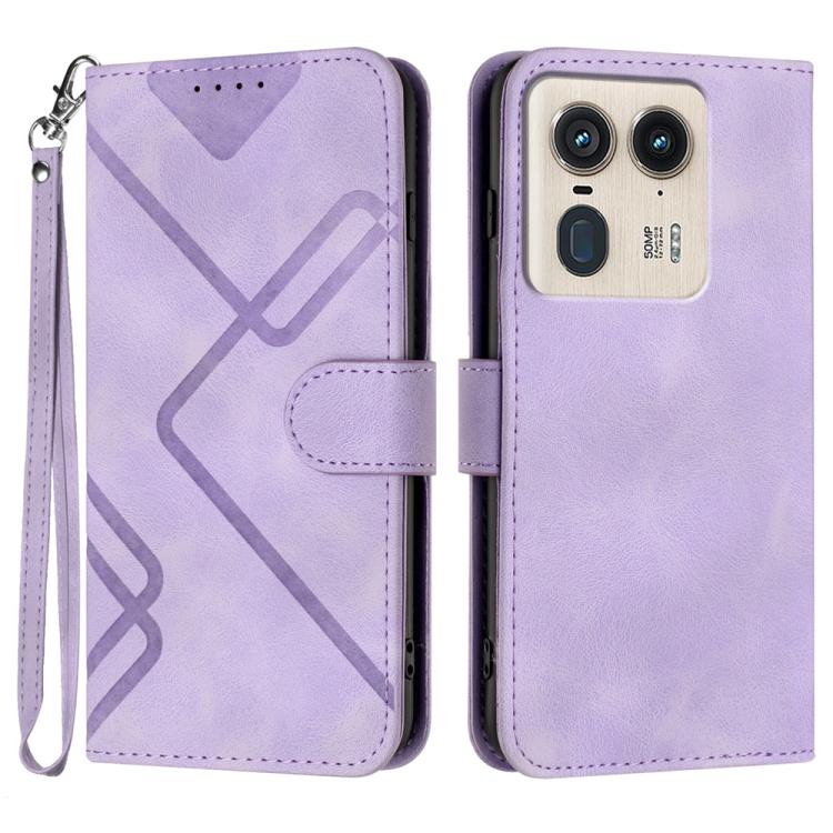Line Pattern Skin Feel Leather Phone Case — view 40