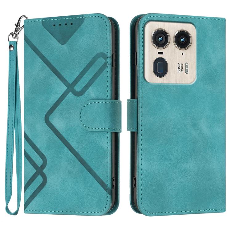 Line Pattern Skin Feel Leather Phone Case — view 41