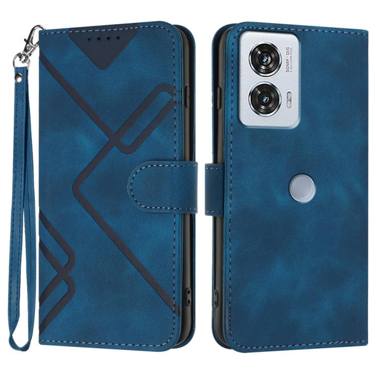 Line Pattern Skin Feel Leather Phone Case — view 49