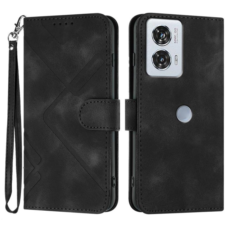 Line Pattern Skin Feel Leather Phone Case — view 50