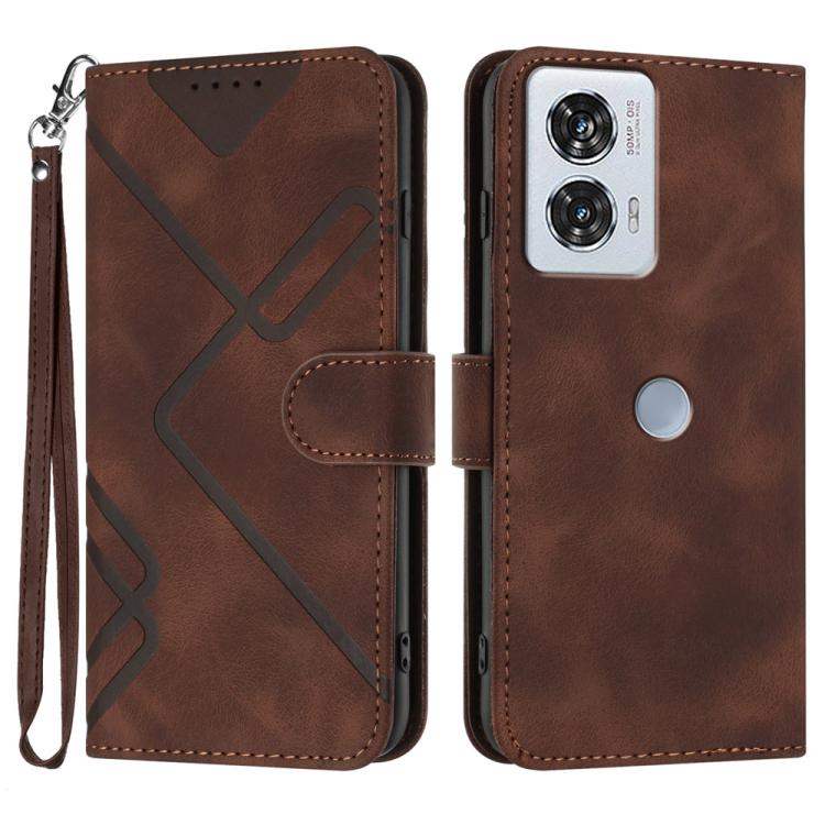 Line Pattern Skin Feel Leather Phone Case — view 51