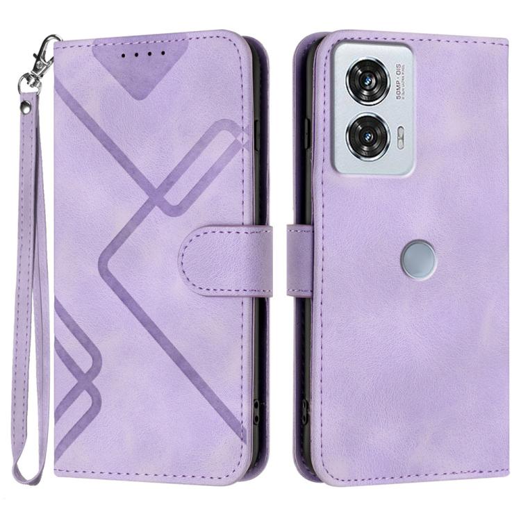 Line Pattern Skin Feel Leather Phone Case — view 52
