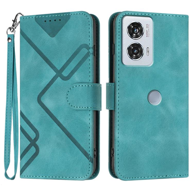 Line Pattern Skin Feel Leather Phone Case — view 53