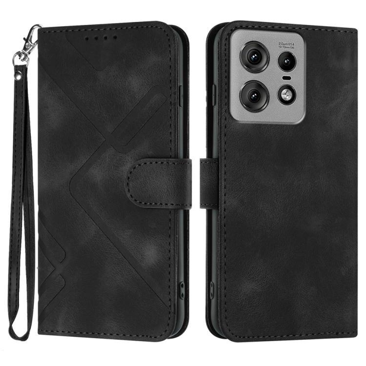 Line Pattern Skin Feel Leather Phone Case — view 44