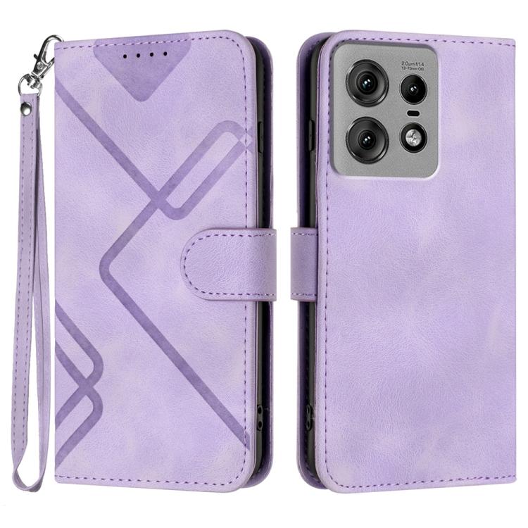 Line Pattern Skin Feel Leather Phone Case — view 46