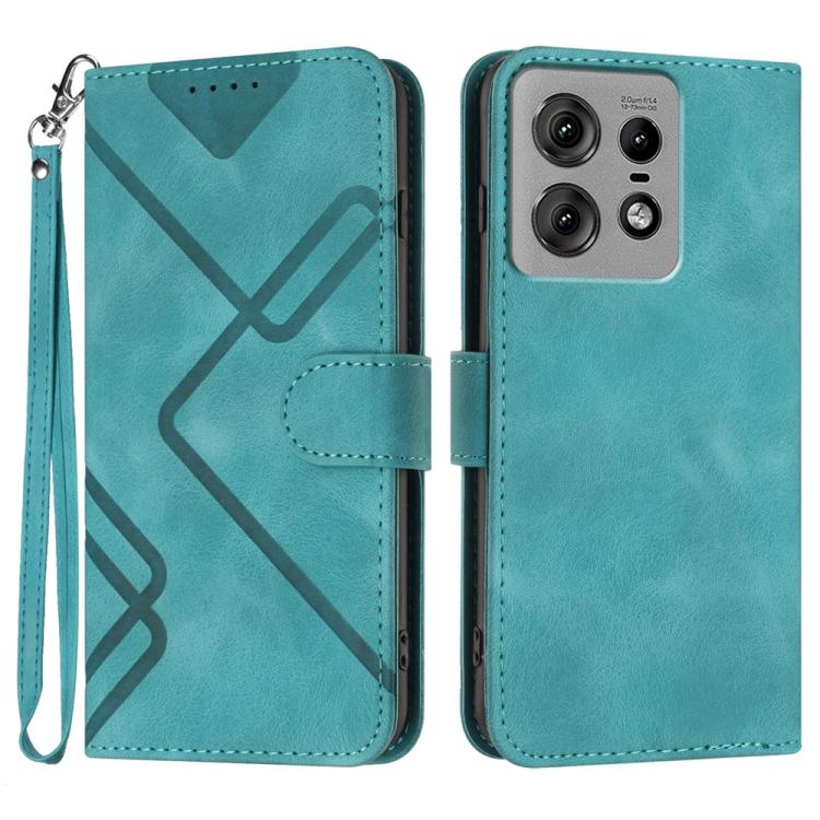 Line Pattern Skin Feel Leather Phone Case — view 47