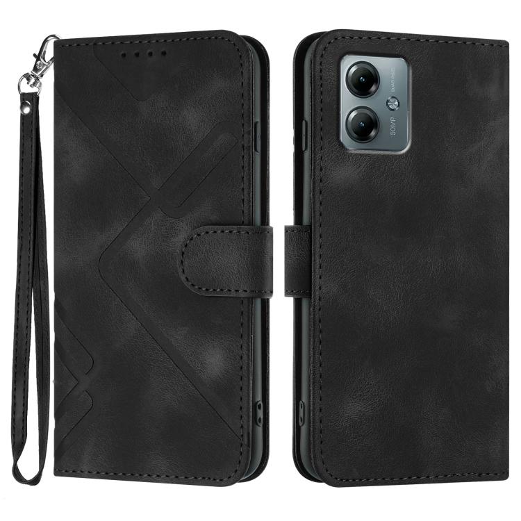 Line Pattern Skin Feel Leather Phone Case — view 62