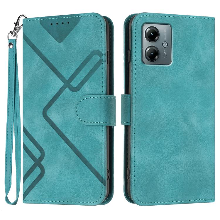 Line Pattern Skin Feel Leather Phone Case — view 65