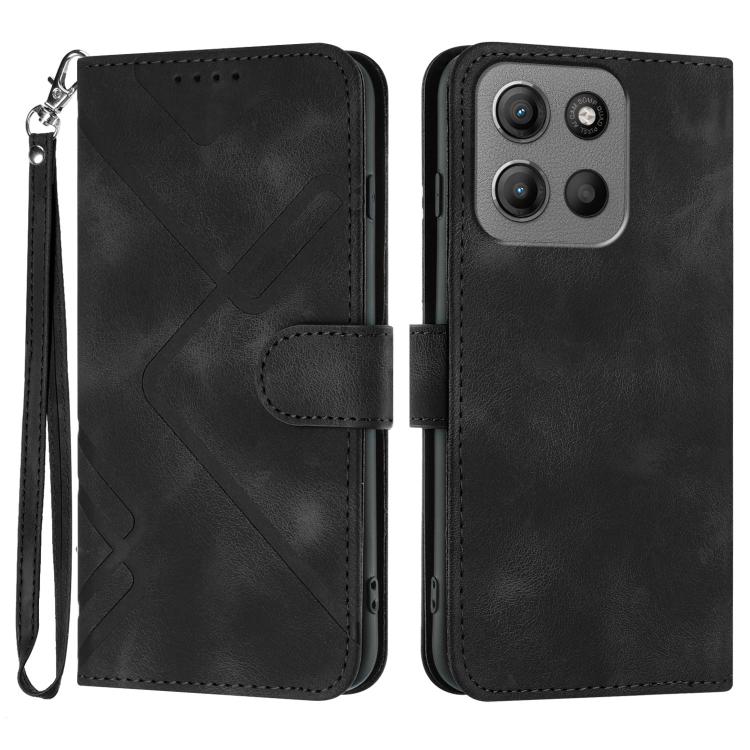 Line Pattern Skin Feel Leather Phone Case — view 50