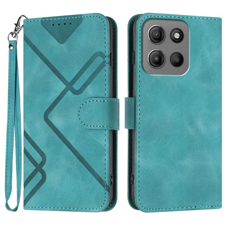 Line Pattern Skin Feel Leather Phone Case — view 53
