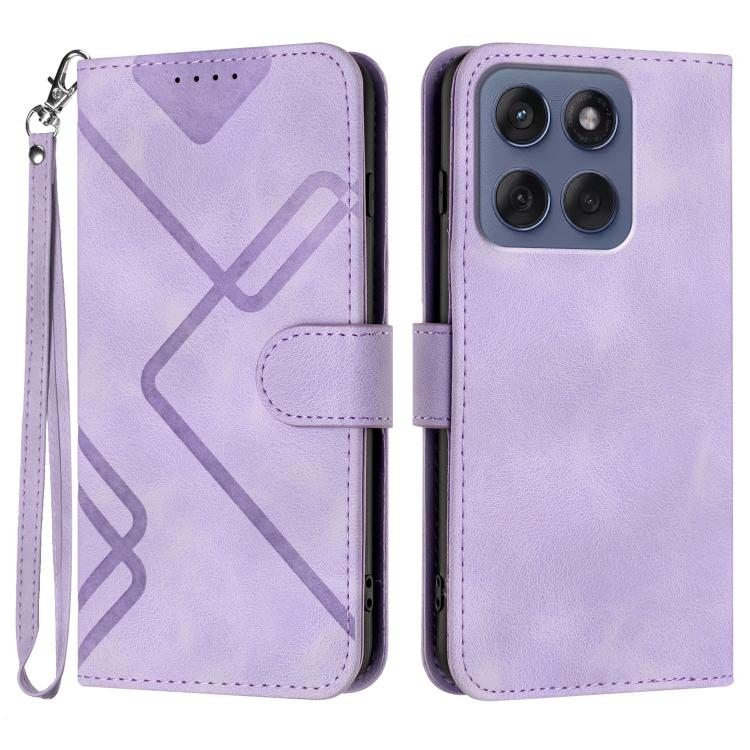Line Pattern Skin Feel Leather Phone Case — view 28