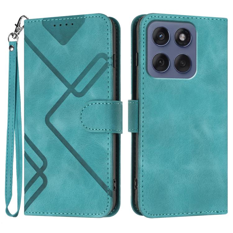 Line Pattern Skin Feel Leather Phone Case — view 29