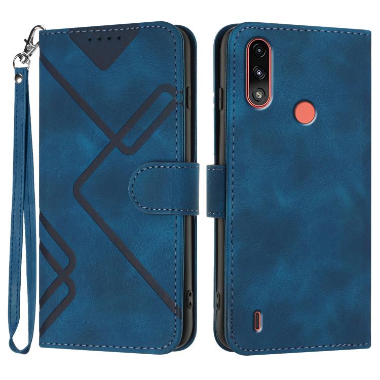 Line Pattern Skin Feel Leather Phone Case — view 61