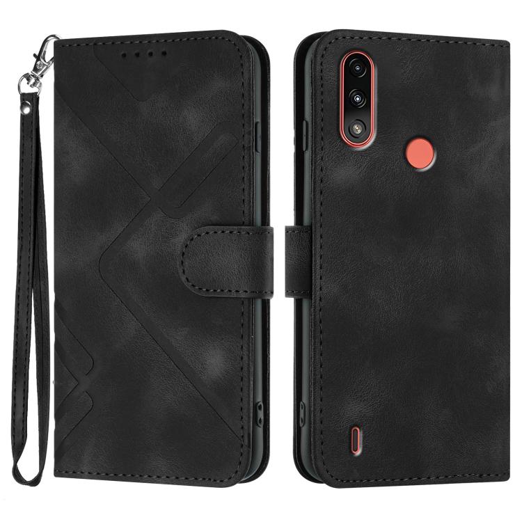 Line Pattern Skin Feel Leather Phone Case — view 62