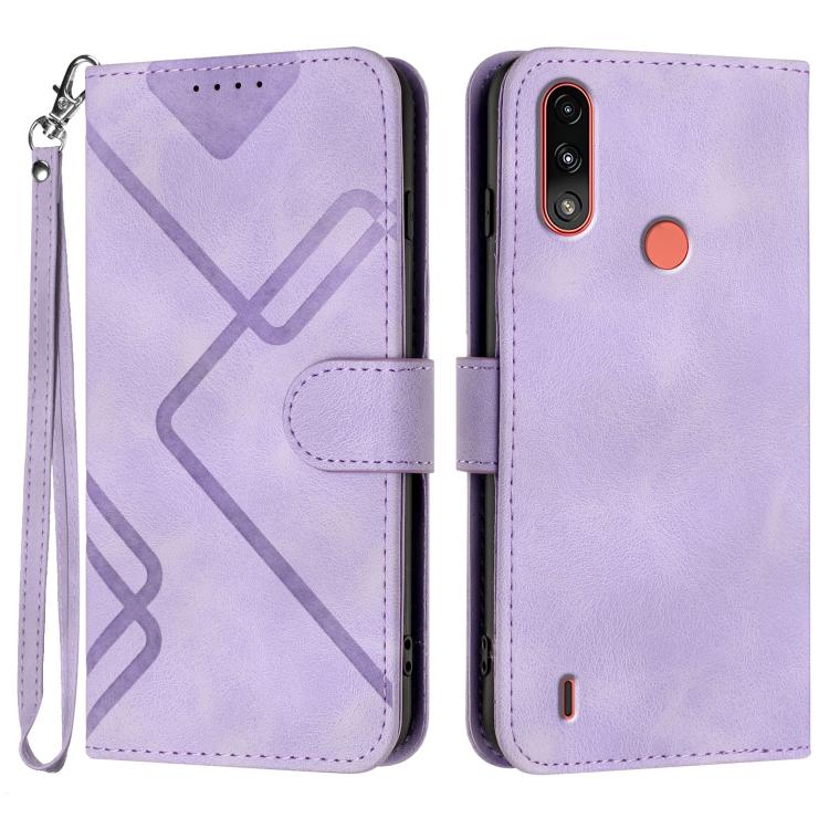 Line Pattern Skin Feel Leather Phone Case — view 64