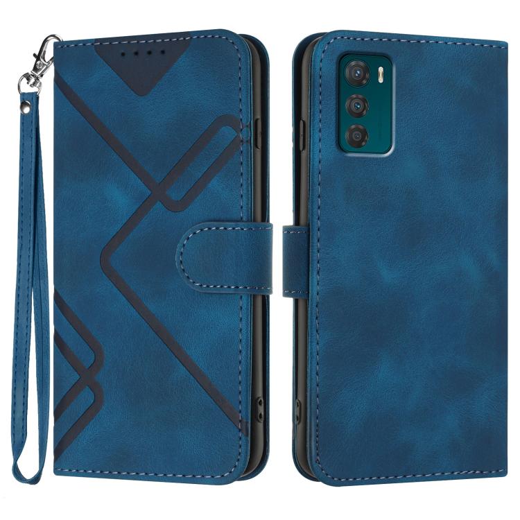 Line Pattern Skin Feel Leather Phone Case — view 37