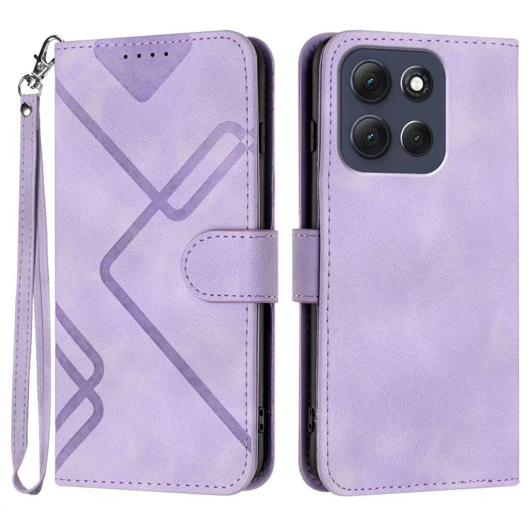 Line Pattern Skin Feel Leather Phone Case — view 64