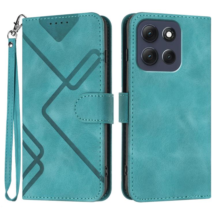 Line Pattern Skin Feel Leather Phone Case — view 65