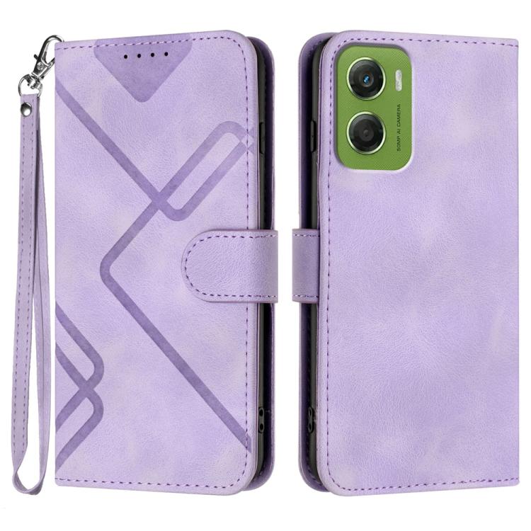 Line Pattern Skin Feel Leather Phone Case — view 52