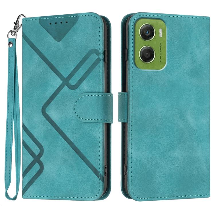 Line Pattern Skin Feel Leather Phone Case — view 53
